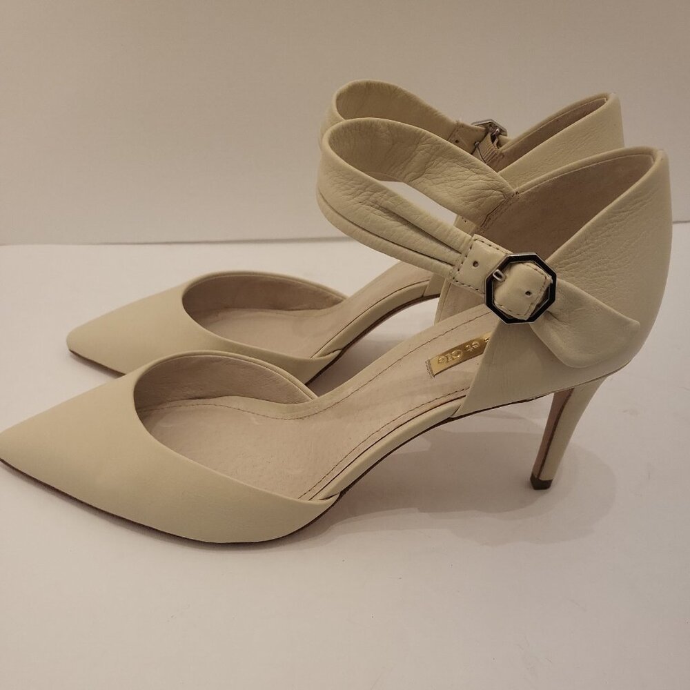 Louise at Cie Heels Ankle Strap Stiletto Heel Closed Toe - Picture 7 of 10